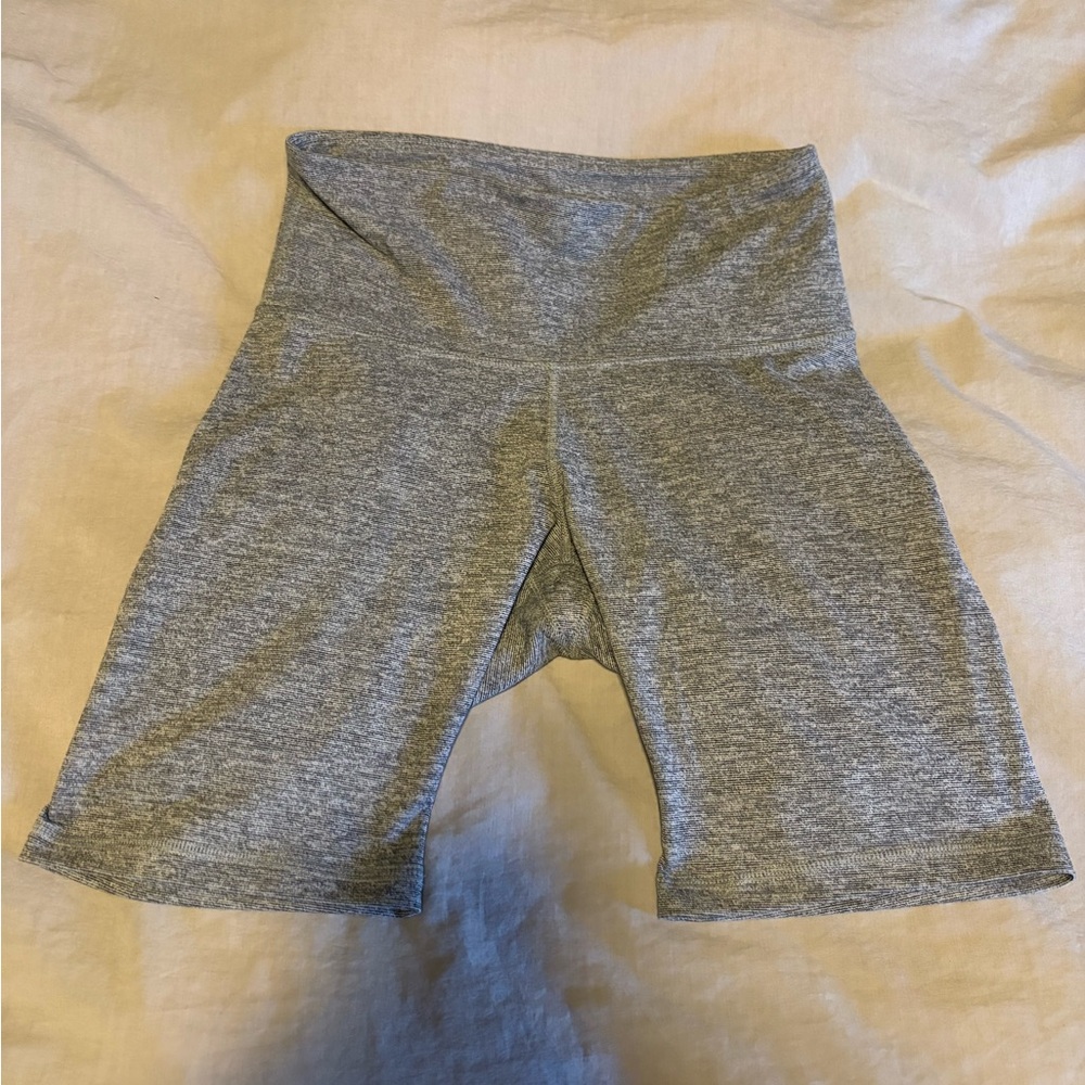 Old Navy Heather Gray High-Rise Bike Shorts